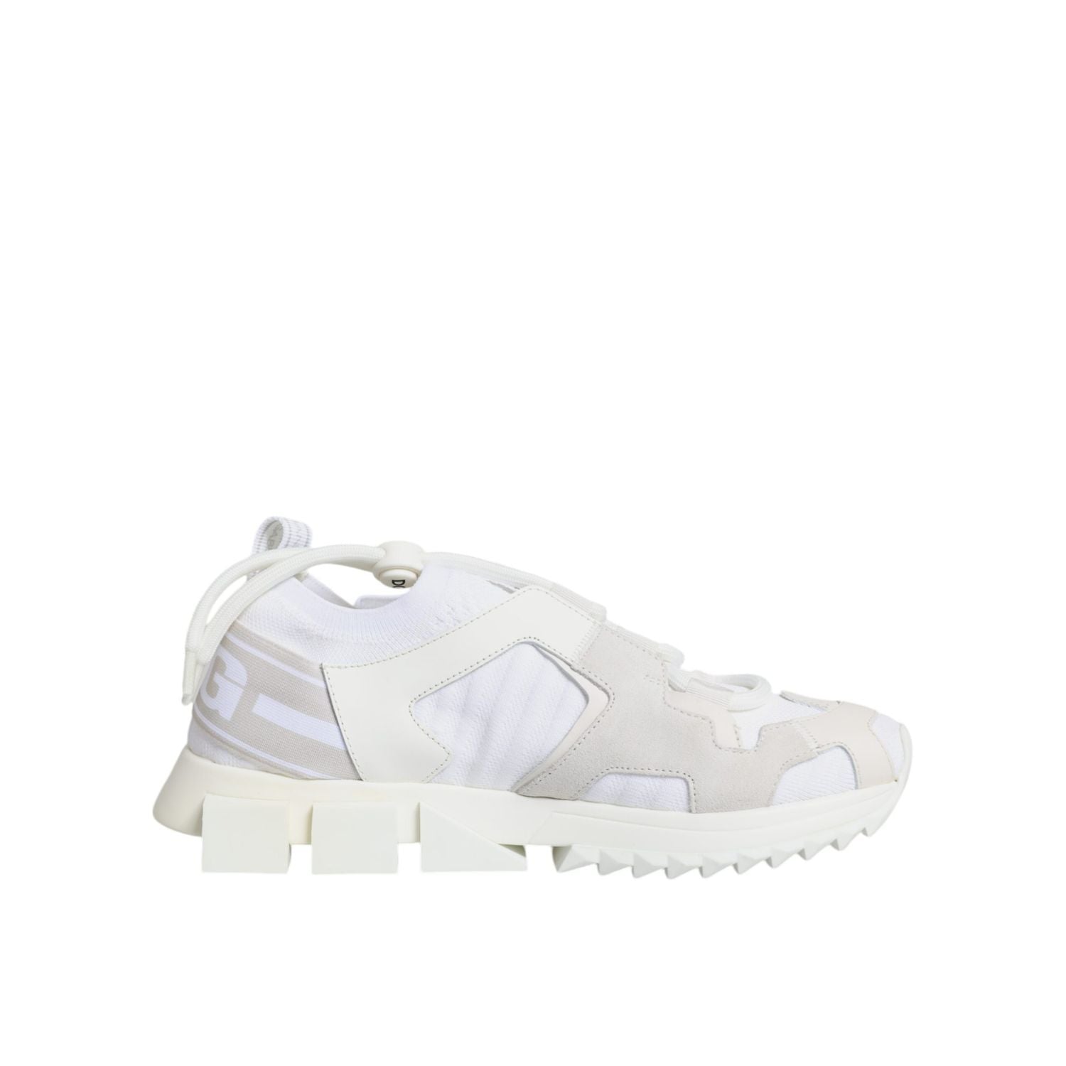 Dolce & Gabbana White Mesh Sorrento Trekking Sneakers Shoes