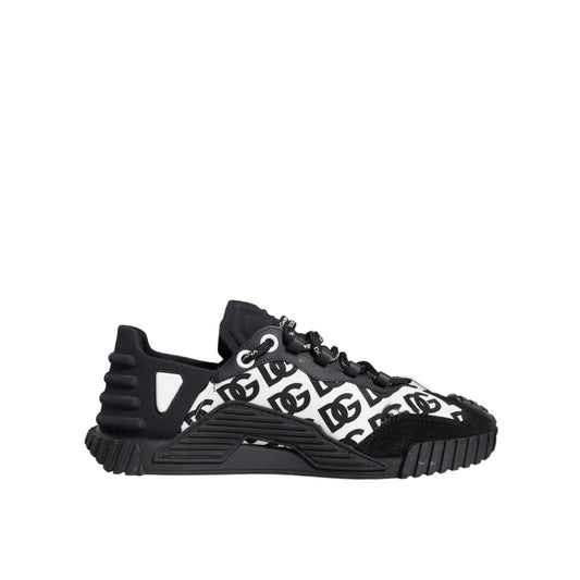 Dolce & Gabbana Black Logo Lace Up Low Top NS1 Sneakers Shoes Dolce & Gabbana