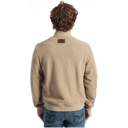 Roberto Pepe Luxury Beige Wool Men Jacket