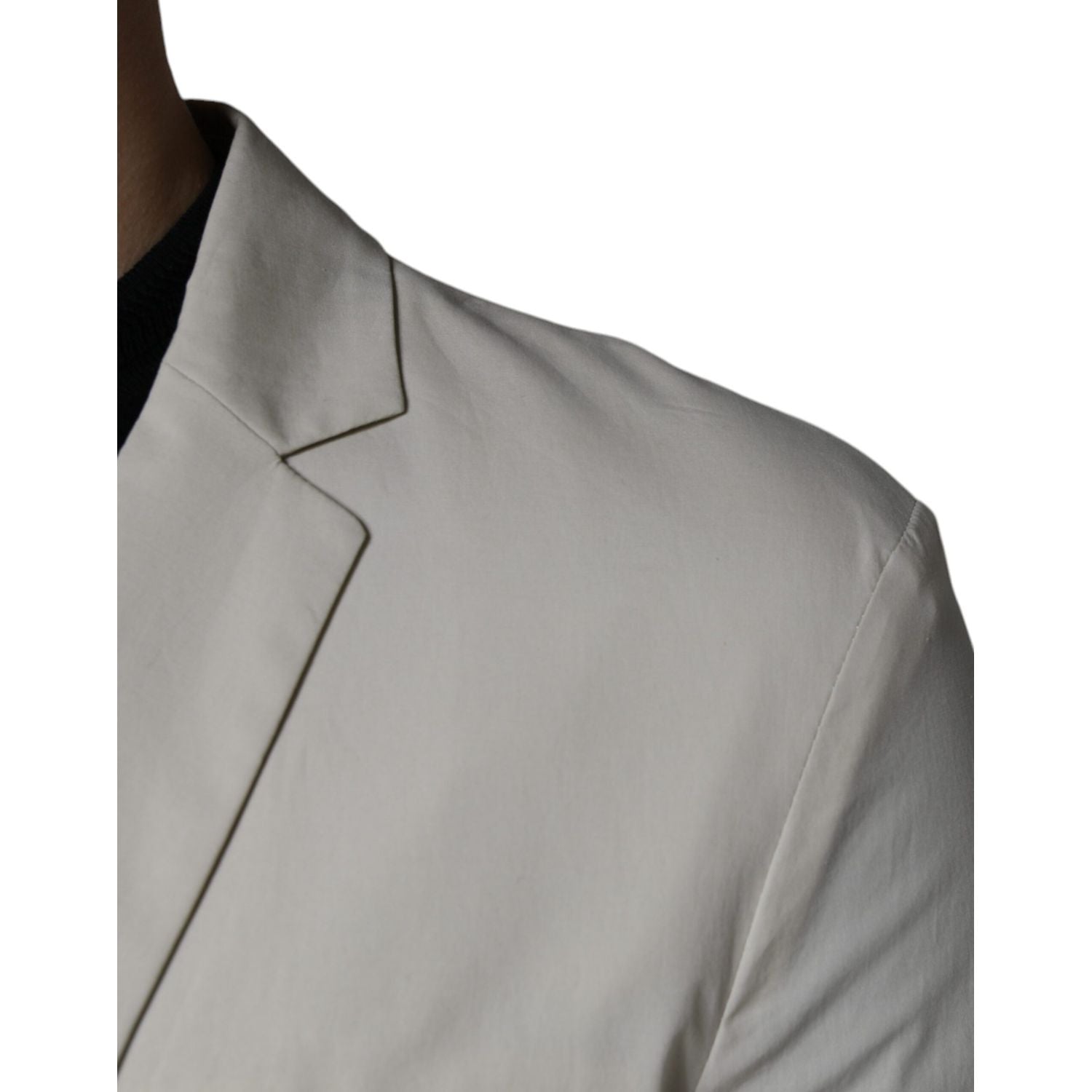 Paolo Pecora Milano Beige Single Breasted Dress Formal Coat Blazer