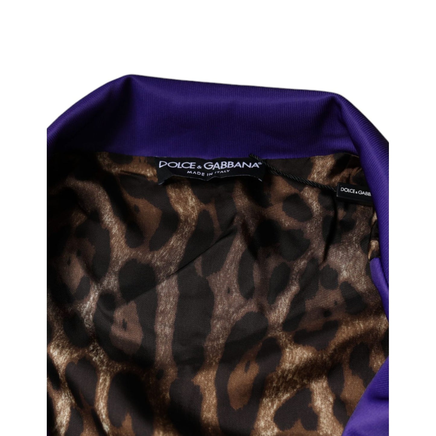 Dolce & Gabbana Purple YEAR OF THE PIG Full Zip Bomber Jacket