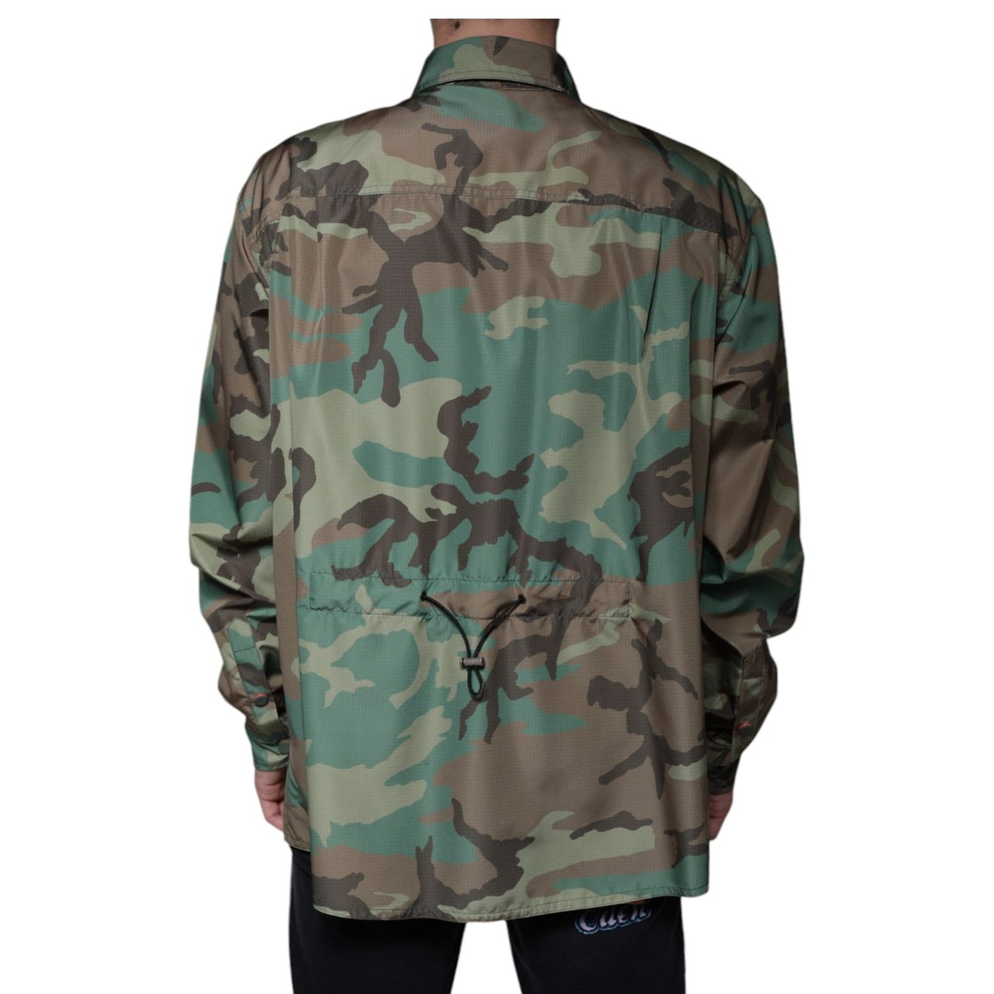 Dolce & Gabbana Multicolor Camouflage Button Down Shirt