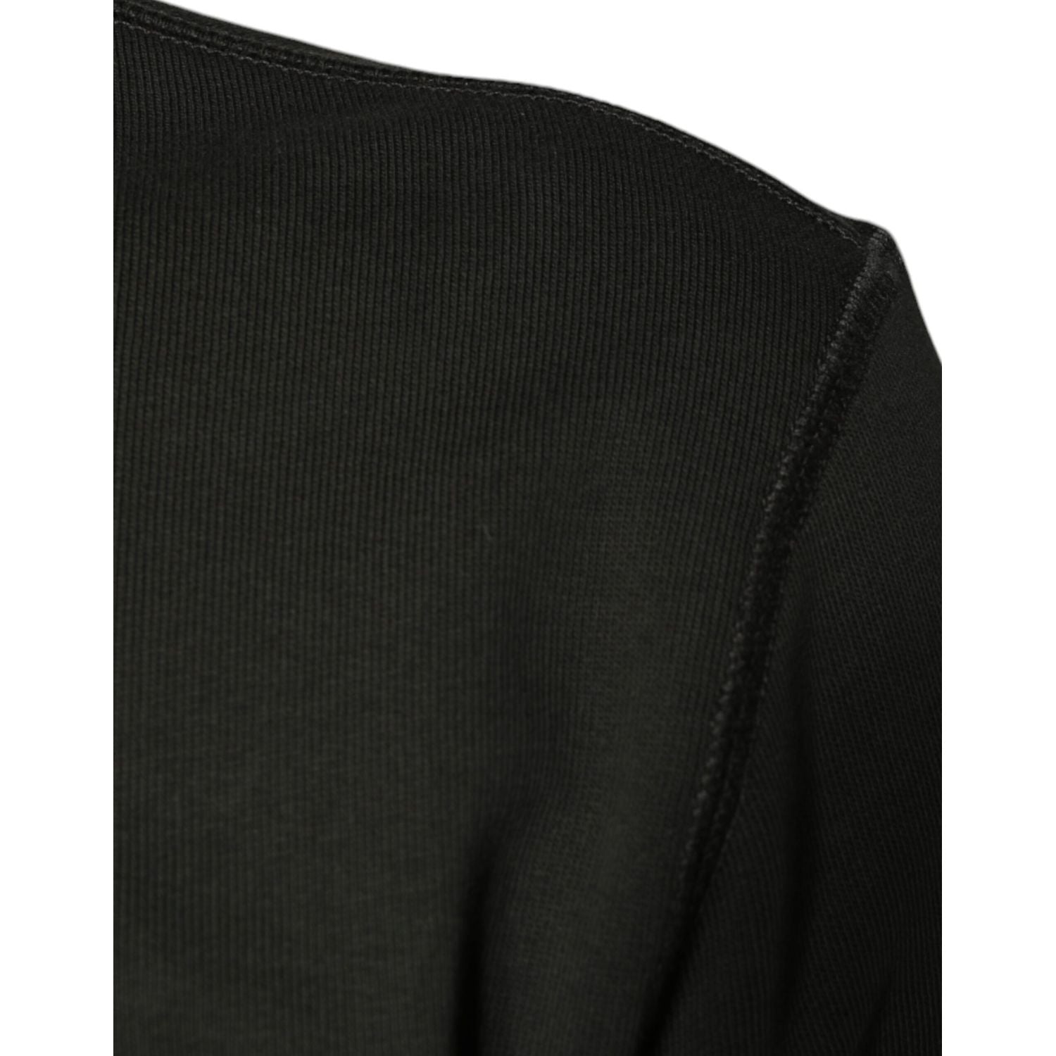 Dolce & Gabbana Army Green DG Crown Crew Neck Pullover Sweater