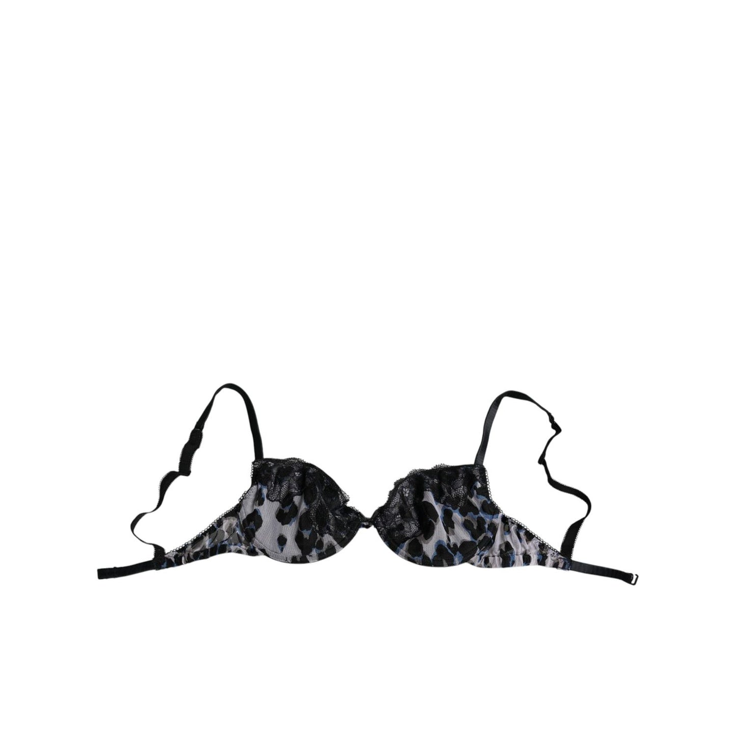 Roberto Cavalli White Leopard Push Up Reggiseno Bra Underwear