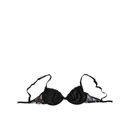 Roberto Cavalli White Leopard Push Up Reggiseno Bra Underwear