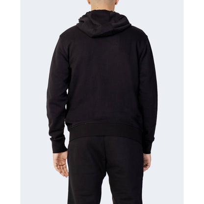 Armani Exchange Black Cotton Hoodie Armani Exchange
