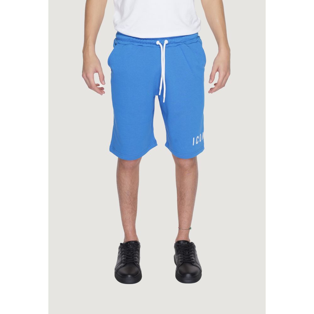 Icon Blue Cotton Bermuda Shorts 1728,71956299936,Bermuda - Shorts - Clothing,Blue,Clothing,Icon,IT42 | XS,IT44 | S,IT46 | M,IT48 | L,IT52 | XL,Men,New with tags,Shorts - Clothing