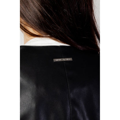 Armani Exchange Black Leather Jacket 1728,71956299936,Armani Exchange,Black,Clothing,IT38|XS,IT40|S,IT42|M,Jackets & Coats - Clothing,Leather Jackets - Jackets & Coats - Clothing,New with tags,Women,XL
