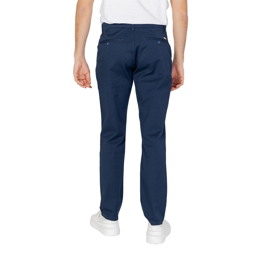 Armani Exchange Blue Cotton Casual Pants Armani Exchange