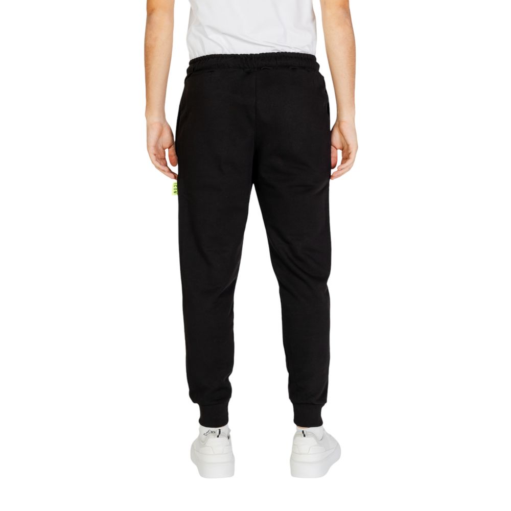 Icon Black Cotton Joggers (Workout Pants) Icon
