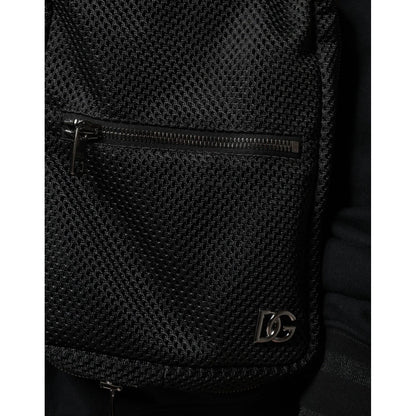 Dolce & Gabbana Black Hooded Pullover Men Sweatshirt Sweater