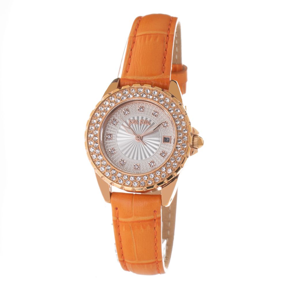 Folli Follie Orange Leather Dress Watch Folli Follie