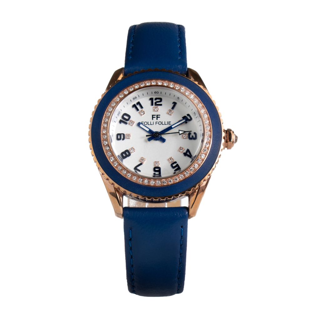 Folli Follie Blue Leather Dress Watch Folli Follie