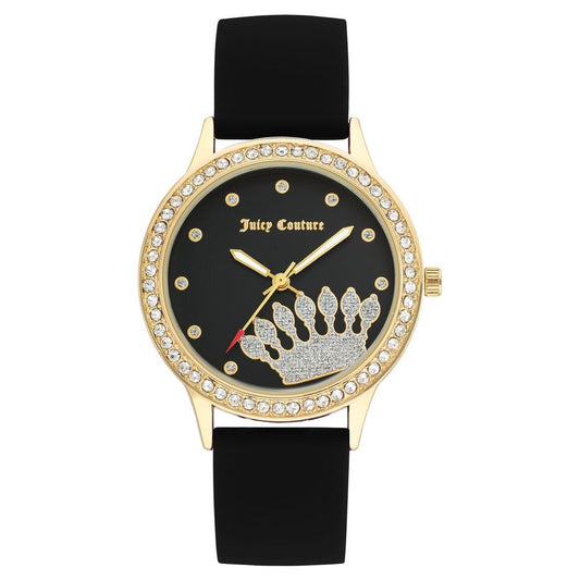 Juicy Couture Black Synthetic Dress Watch