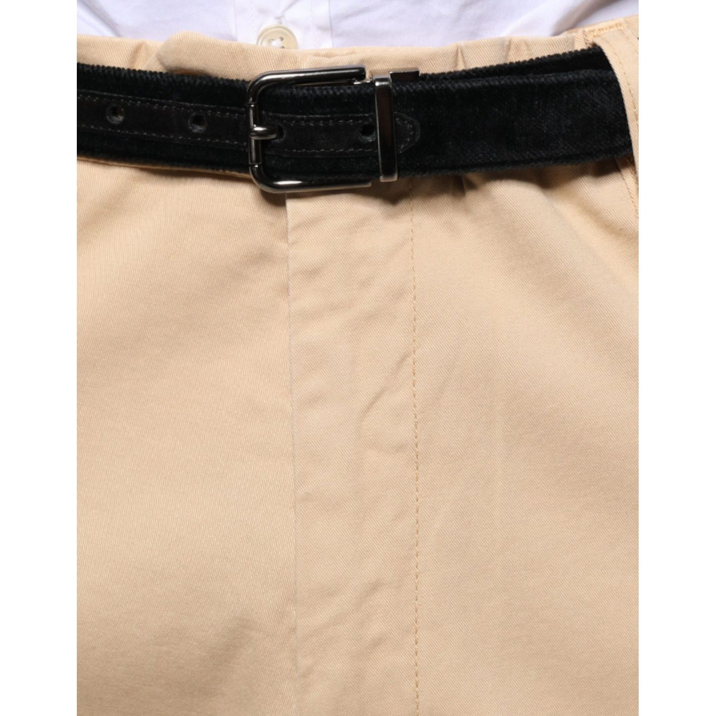 Don The Fuller Beige HOUSTON Men Cropped Dress Pants
