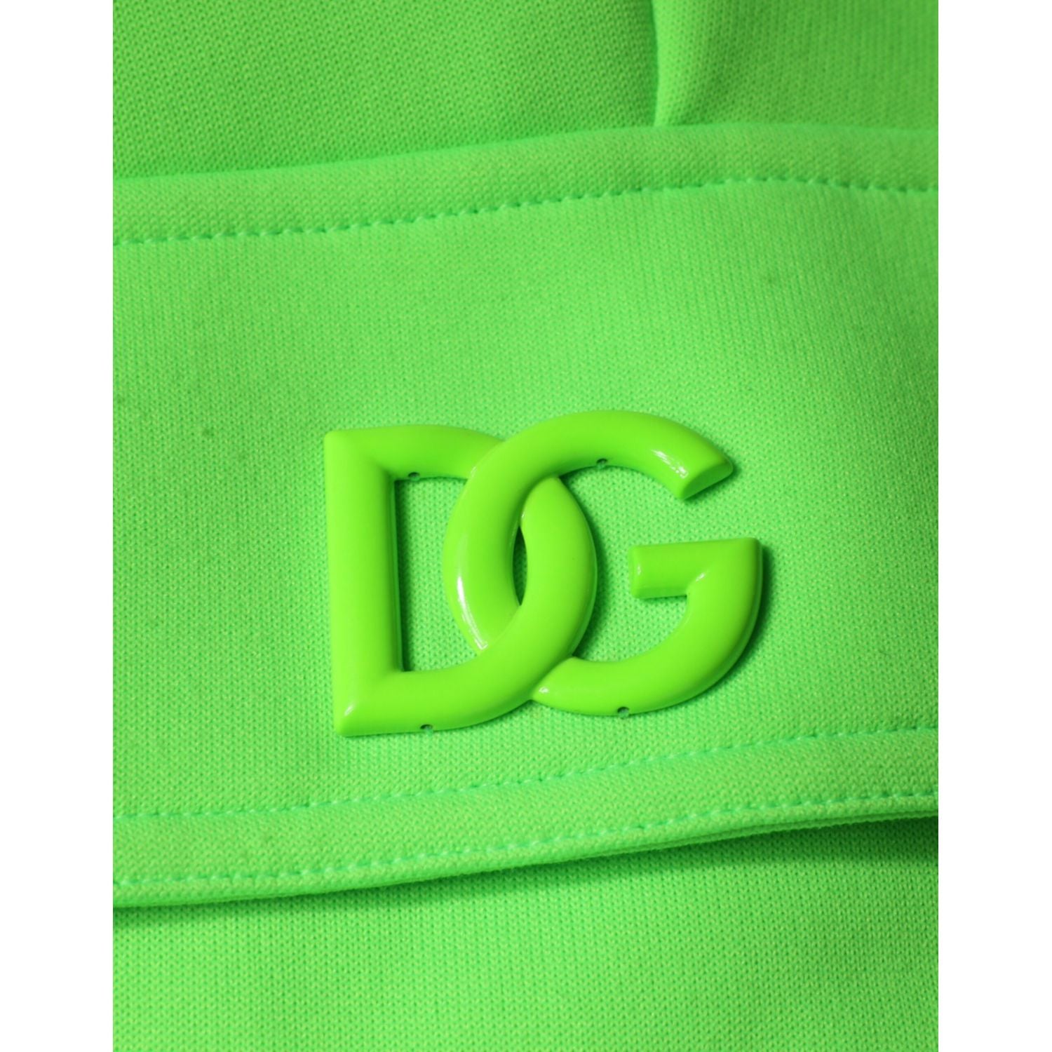 Dolce & Gabbana Neon Green Polyester Cargo Jogger Sweatpants Pants