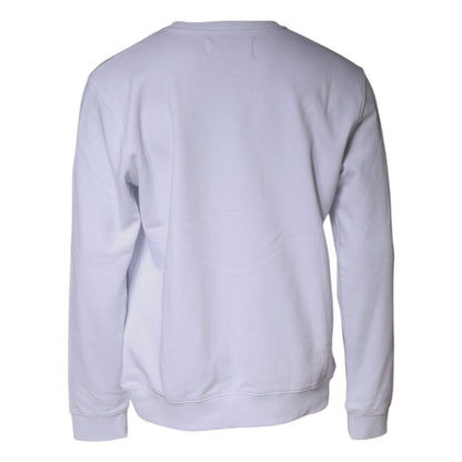 Replay White Embossed Logo Crew Neck Men Sweatshirt Sweater Replay
