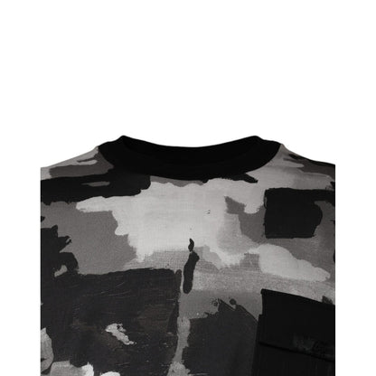 Dolce & Gabbana Multicolor Camouflage Cotton Crewneck T-shirt