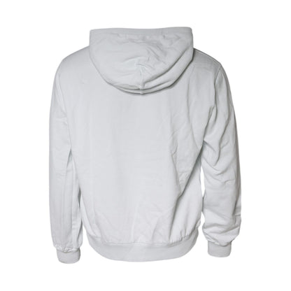 Dolce & Gabbana White Caesar Cotton Hooded Pullover Sweater