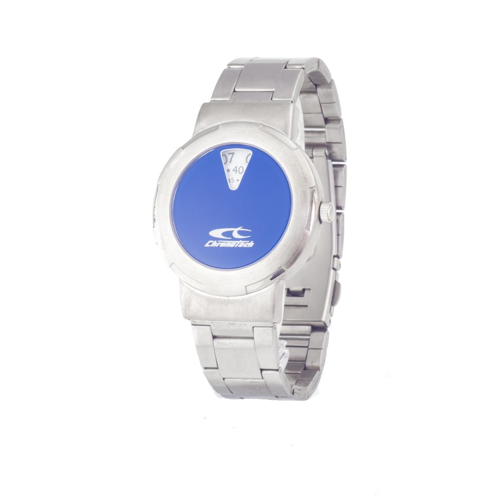 Chronotech Gray Stainless Steel Dress Watch