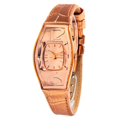 Chronotech Multicolor Leather Dress Watch