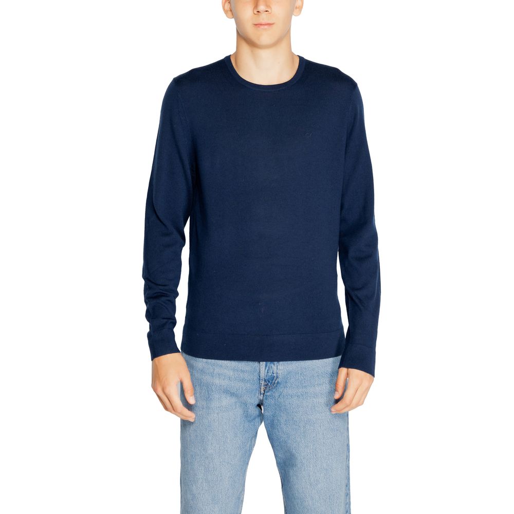 Calvin Klein Blue Recycled Wool Sweatshirt Calvin Klein