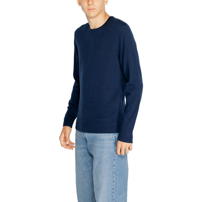 Calvin Klein Blue Recycled Wool Sweatshirt Calvin Klein