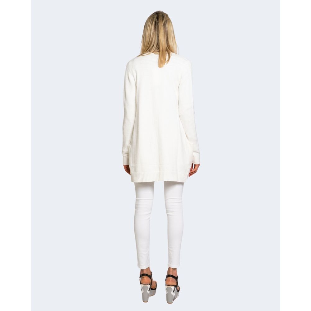 Vila Clothes White Viscose Cardigan Vila Clothes