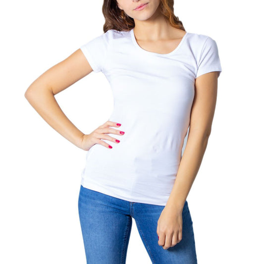 Only White Cotton T-Shirt 1728,71956299936,Clothing,IT38|XS,IT40|S,IT42|M,IT44|L,New with tags,Only,T-Shirts - Clothing,White,Women,XL