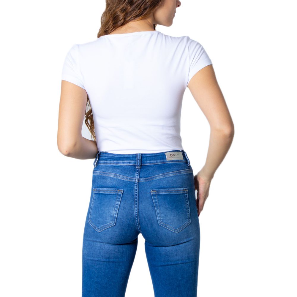 Only White Cotton T-Shirt 1728,71956299936,Clothing,IT38|XS,IT40|S,IT42|M,IT44|L,New with tags,Only,T-Shirts - Clothing,White,Women,XL