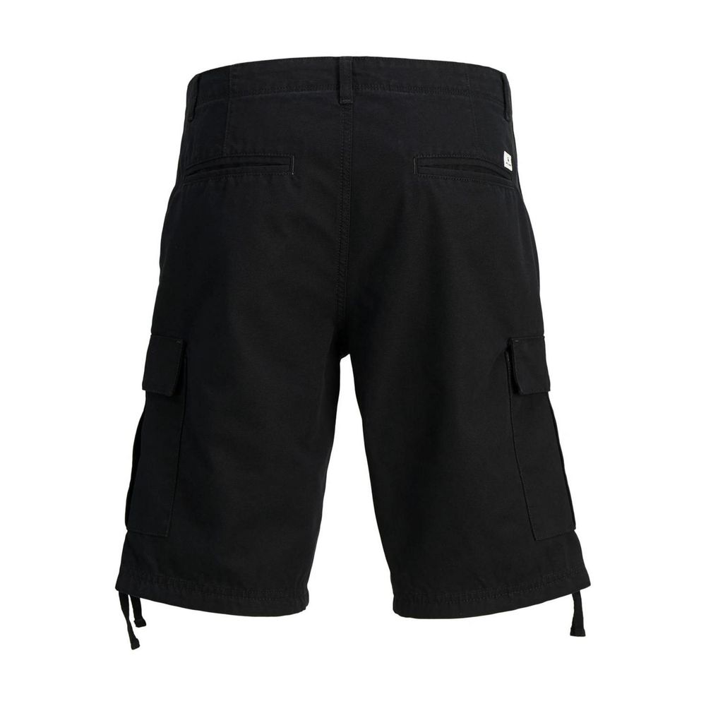 Jack Jones Black Cotton Bermuda Shorts Jack Jones