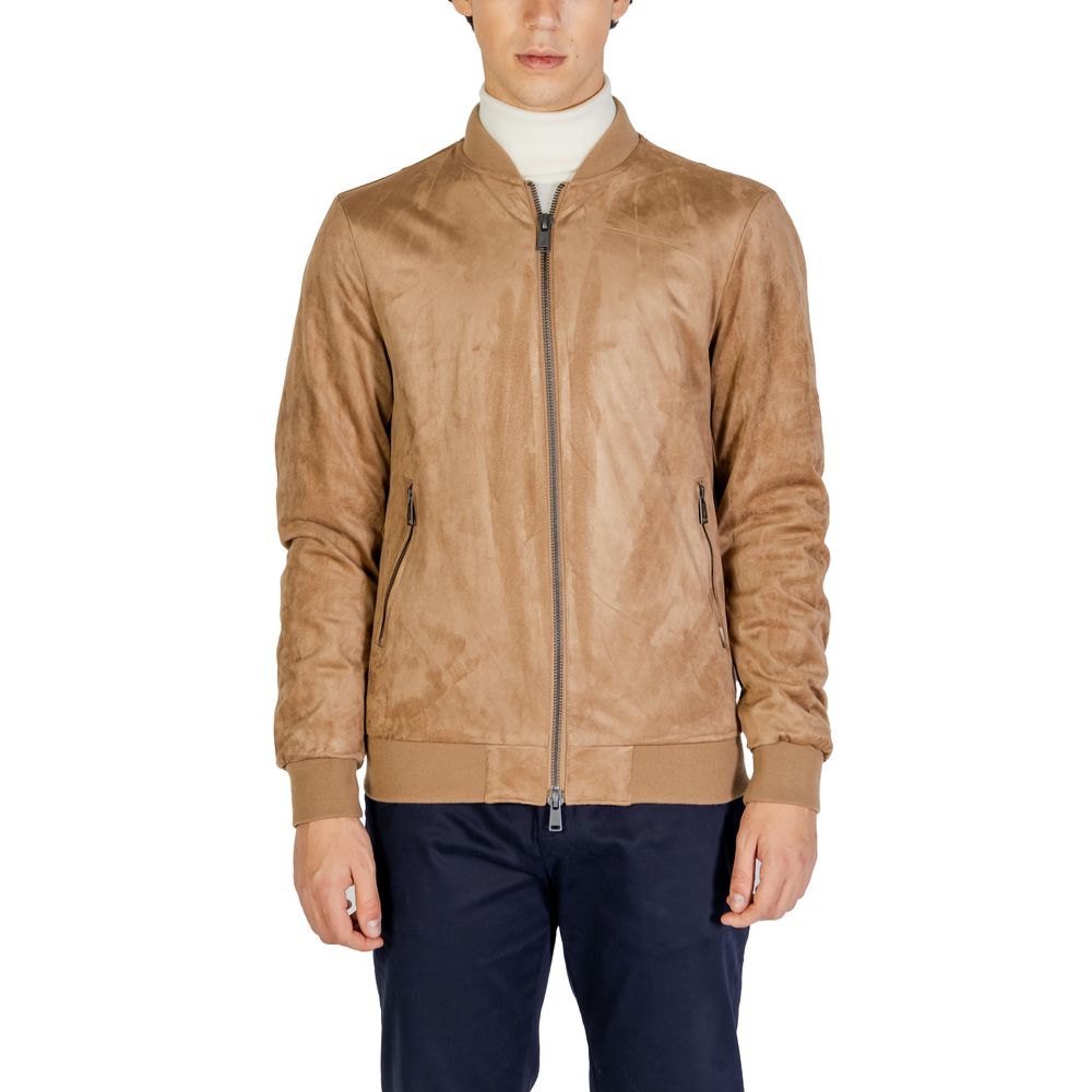 Gianni Lupo Beige Polyester Bomber 1728,71956299936,Beige,Bombers - Jackets & Coats - Clothing,Clothing,Gianni Lupo,IT46 | M,Jackets & Coats - Clothing,Men,New with tags