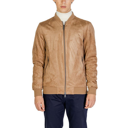 Gianni Lupo Beige Polyester Bomber 1728,71956299936,Beige,Bombers - Jackets & Coats - Clothing,Clothing,Gianni Lupo,IT46 | M,Jackets & Coats - Clothing,Men,New with tags