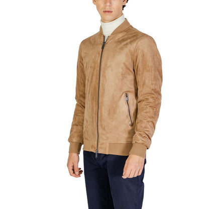 Gianni Lupo Beige Polyester Bomber 1728,71956299936,Beige,Bombers - Jackets & Coats - Clothing,Clothing,Gianni Lupo,IT46 | M,Jackets & Coats - Clothing,Men,New with tags