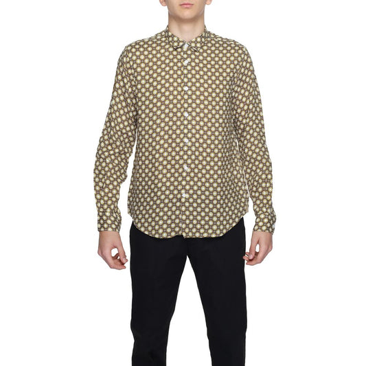 Gianni Lupo Beige Linen Pattern Shirt 1728,71956299936,Beige,Clothing,Gianni Lupo,IT52 | XL,Men,New with tags,Pattern - Shirts - Clothing,Shirts - Clothing