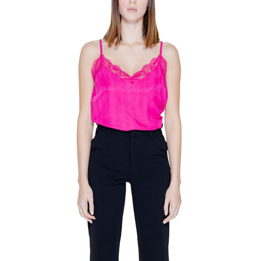 Vila Clothes Pink Viscose Tank Tops 1728,71956299936,Clothing,IT36|XXS,New with tags,Pink,T-Shirts - Clothing,Tank Tops - T-Shirts - Clothing,Vila Clothes,Women