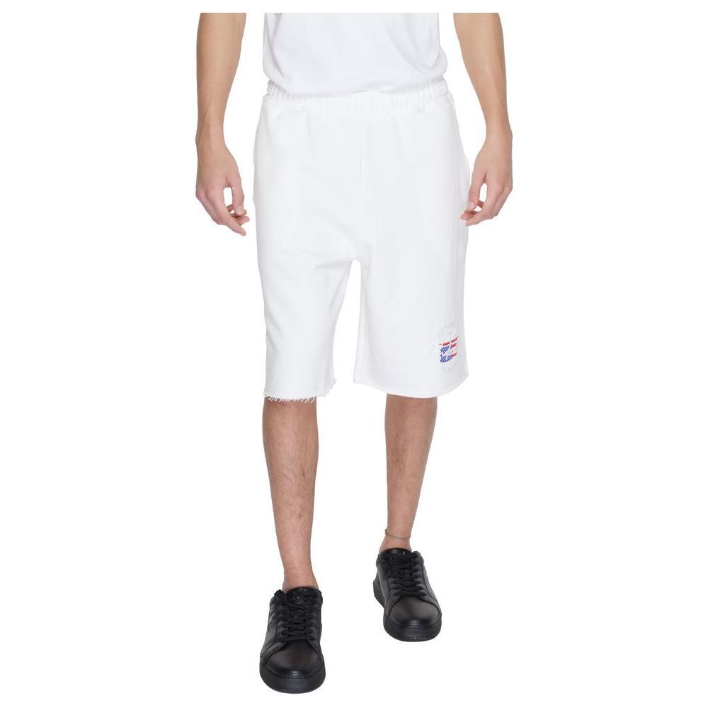 Underclub White Cotton Bermuda Shorts