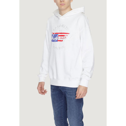 Underclub White Cotton Hoodie