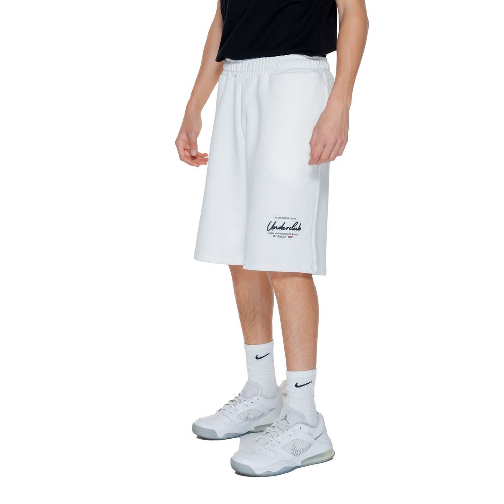Underclub White Cotton Bermuda Shorts