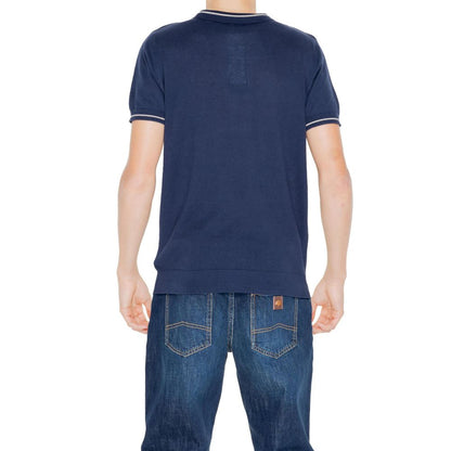 Hamaki-Ho Blue Cotton Shortsleeve Shirt 1728,71956299936,Blue,Clothing,Hamaki-Ho,IT52 | XL,Men,New with tags,Shirts - Clothing,Shortsleeve - Shirts - Clothing