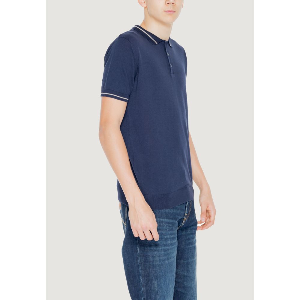 Hamaki-Ho Blue Cotton Shortsleeve Shirt