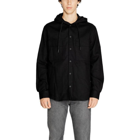 Antony Morato Black Cotton Shell Jacket Antony Morato