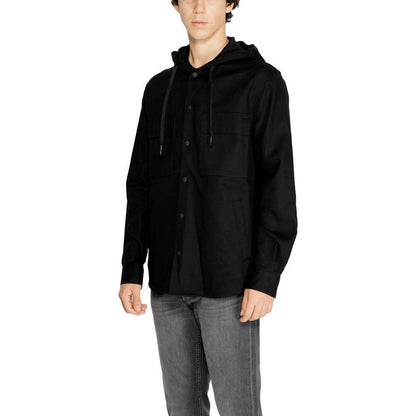Antony Morato Black Cotton Shell Jacket Antony Morato