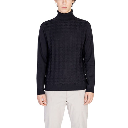 Antony Morato Black Cotton Turtleneck Antony Morato