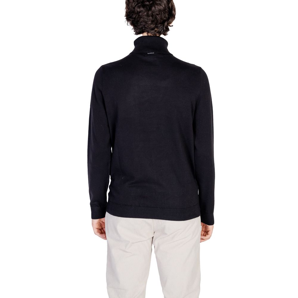 Antony Morato Black Cotton Turtleneck Antony Morato