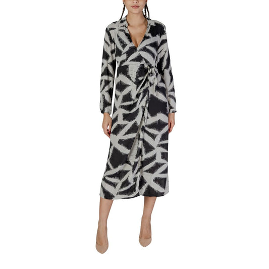 Jacqueline De Yong Black Recycled Polyester Long Dress 1728,71956299936,Black,Clothing,Dresses - Clothing,IT38|XS,IT40|S,Jacqueline De Yong,Long - Dresses - Clothing,New with tags,Women