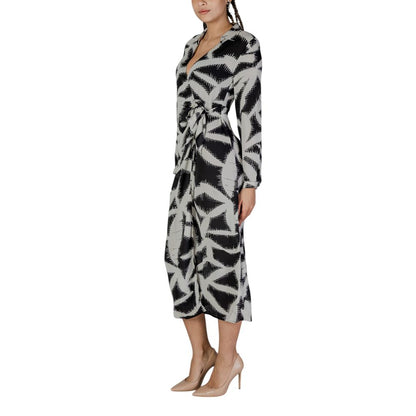 Jacqueline De Yong Black Recycled Polyester Long Dress 1728,71956299936,Black,Clothing,Dresses - Clothing,IT38|XS,IT40|S,Jacqueline De Yong,Long - Dresses - Clothing,New with tags,Women