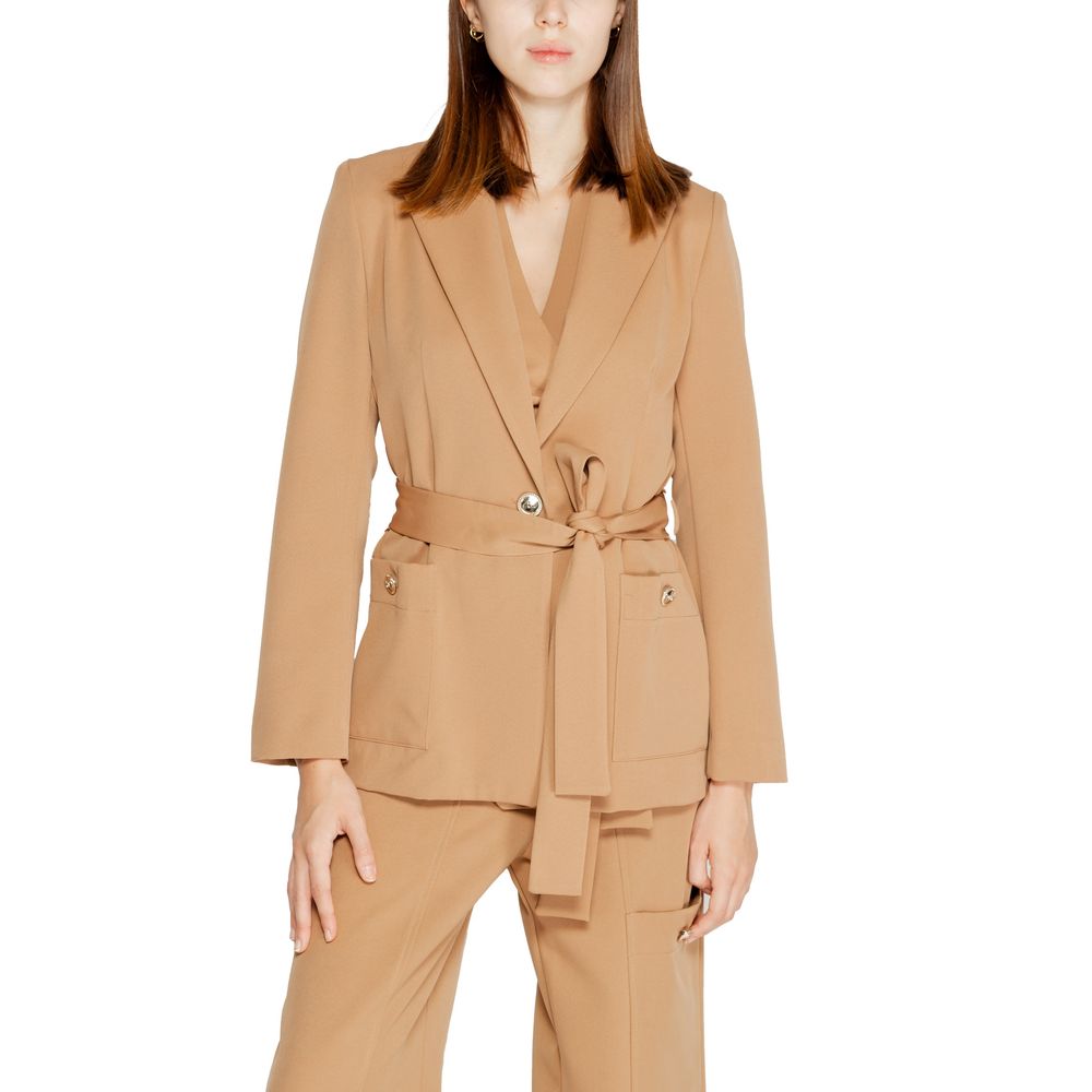 Rinascimento Beige Polyester Blazer 1728,71956299936,Beige,Blazers - Suits & Blazers - Clothing,Clothing,IT40|S,IT44|L,New with tags,Rinascimento,Suits & Blazers - Clothing,Women,XL