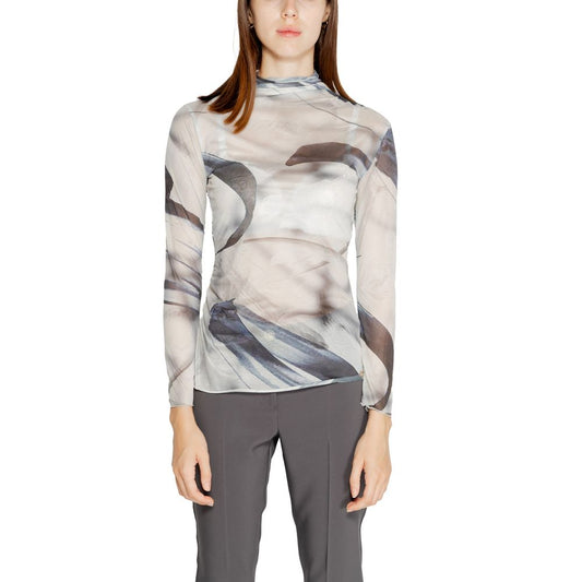 Rinascimento Gray Polyester Long Sleeve T-Shirt 1728,71956299936,Clothing,Gray,IT38|XS,IT40|S,Long Sleeve - T-Shirts - Clothing,New with tags,Rinascimento,T-Shirts - Clothing,Women