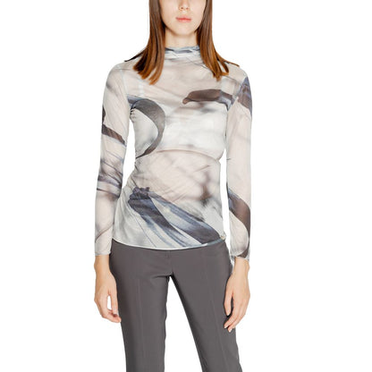 Rinascimento Gray Polyester Long Sleeve T-Shirt 1728,71956299936,Clothing,Gray,IT38|XS,IT40|S,Long Sleeve - T-Shirts - Clothing,New with tags,Rinascimento,T-Shirts - Clothing,Women